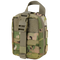 The Condor Rip-Away EMT Pouch Lite in Scorpion OCP is a compact tactical pouch featuring MOLLE webbing, buckle closure, and a top carrying handle.